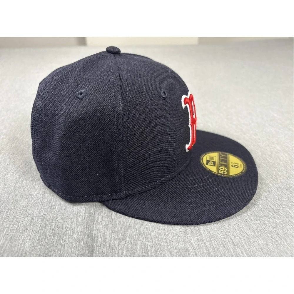 Boston Red Sox New Era 59FIFTY‎ Fitted Hat World Series 2004 Size 6 7/8 MLB Wool